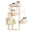 Heybly Cat Tree, 40" Tower with All-Sisal Wrapped Scratching Post HCT006SW