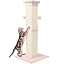SOCATER Cat Scratching Post 33 Inch Nature Sisal Cat Scratch Post for Indoor Cats, Large Cat Scratcher Protect Your Furniture, for All Breeds