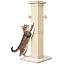 SOCATER Cat Scratching Post 33 Inch Nature Sisal Cat Scratch Post for Indoor Cats, Large Cat Scratcher Protect Your Furniture, for All Breeds