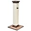 Basics Sturdy Cat Scratching Post for Indoor Cats & Kittens, Classic Single Post with Sisal Rope, Jute Fiber, Wood Base, Large (35.4"H), Brown