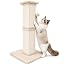 Cat Scratching Post for Indoor Cats, 32Inch Sisal Cat Scratcher, Beige