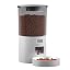 Automated Cat Feeder,Clear 4.2L Dry Food Dispenser with Single Bowl,Programmable Timed Pet Feeder for Up to 6 Daily Meals,10-Second Voice Message & Dual Power Backup (Black, 4.2L Press Version)