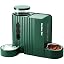 Gravity Automatic Cat Feeder, Water & Food Dispenser Set, Stainless Bowls