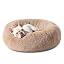 Bedsure Calming Dog Bed Medium Size Dog Donut Washable Pet Bed,30ins Camel