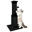 Cat Scratching Post for Indoor Cats, 32Inch Sisal Cat Scratcher, Beige