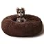 Calming Dog Bed & Cat Bed Washable Puppy Bed,24" Light Grey