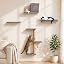 FUKUMARU Cat Wall Shelves, 4 in 1 Set, Beige