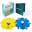 Speak Up! Get Started Kit with Clearer Upward-Facing Sound | 6 Recordable Buttons w/Pre-Installed Batteries & 3 HexTile Button Mats | Training Dog & Cat Communication Buttons