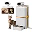 Yuno AI Smart Automatic Cat Feeder with 2K 360° Camera Auto-Track, AI Health Insights, Two-Way Audio, Night Vision Camera, 2.4G&5G WiFi, Small Dog Feeder, 5L