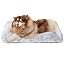 EHEYCIGA Fluffy Dog Crate Bed, Plush Extra Large Dog Pillow, Grey