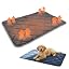 AprYew Self Warming Pad for Dog & Cat, Dog Heating Pad, Winter Warmth, Non Electric Sleeping Mat for Small & Large Dogs, Anti-Slip Bottom Washable for Home & Travel, Reusable (Blue 45.28"X28.35")
