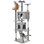 Yaheetech 54in Cat Tree Tower, 2 Caves, Kitten-Ear Perch & Scratching Posts