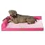Patas Lague Orthopedic Large Dog Bed Washable Pet Sofa Bed 36''X24'' Black