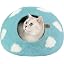 Cat Cave - Merino Wool Bed for Indoor Cats (Light Gray, Medium)