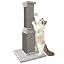 Cat Scratching Post for Indoor Cats, 32Inch Sisal Cat Scratcher, Beige
