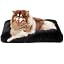 EHEYCIGA Fluffy Dog Crate Bed, Plush Extra Large Dog Pillow, Grey