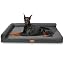 Patas Lague Orthopedic Large Dog Bed Washable Pet Sofa Bed 36''X24'' Black