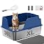 Open-Top Automatic Litter Box, Odor Control, Ready to Use, Self Cleaning
