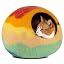 Cat Cave - Merino Wool Bed for Indoor Cats (Light Gray, Medium)