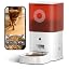 Automatic Cat Feeder with Camera: 6L Automatic Dog Feeder with 2-Way Audio Night Vision Dual Power Supply App Control 2.4G WiFi, Timed Auto Cat Food Dispenser with Stainless Steel Bowl(Black)