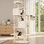 Large 66 Inch Cat Tree Tower with Sisal Scratching Post