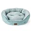 Bedsure Small Dog Bed Washable,Round Cat Beds for Indoor Cats,20in Camel