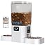 Frienhund Automatic Cat Feeder 2 Cats with Slow Feed: Dual Automatic Dog Feeder with 5G WiFi, Cat Food Dispenser with APP Control for Multiple Pets, Detachable for Easy Clean, Double Pet Bowl - 29 Cup