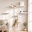 FUKUMARU Cat Wall Shelves, 4 in 1 Set, Beige