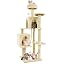 58.5inch Large Cat Tree Tower Condo for Indoor Cats, Soft Plush Multi-Level Climbing Tree Cat House with Cat Cave, Scratching Post, More Entrance/Exit, Sisal Rope, Grey Black