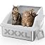AIPERRO Stainless Steel Litter Box | XL Enclosed Cat Litter Boxes with Lid