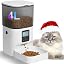 Automatic Cat Feeder, 4L Cat Food Dispenser with 10s Voice Recorder, Pet Feeder up to 8 Meals per Day, Timed Feeder with Dry Food Sealed Ring