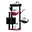 Heybly Cat Tree, 40" Tower with All-Sisal Wrapped Scratching Post HCT006SW