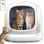 Meowant Self-Cleaning Cat Litter Box, 75L Extra Large Open-Top, APP Control