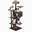 FDW | 54" Cat Tree Tower | Dark Gray | Multi-Level Indoor Activity Center