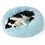 Bedsure Calming Dog Bed Medium Size Dog Donut Washable Pet Bed,30ins Camel