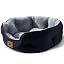 Medium Dog Bed for Medium Dogs, Cat Beds for Indoor Cats, Pet Bed for Puppy and Kitty, Extra Soft & Machine Washable with Anti-Slip & Water-Resistant Oxford Bottom, Grey, 25 inches