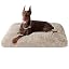 EHEYCIGA Fluffy Dog Crate Bed, Plush Extra Large Dog Pillow, Grey