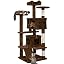 Yaheetech 54in Cat Tree Tower, 2 Caves, Kitten-Ear Perch & Scratching Posts