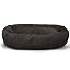 Majestic Pet Personalized Shredded Memory Foam Mix Calming Donut Dog Bed - 52 Inch, Washable & Soft, with Spine Support - Fluffy, Orange