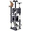 Yaheetech 54in Cat Tree Tower, 2 Caves, Kitten-Ear Perch & Scratching Posts