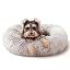 Calming Dog Bed & Cat Bed Washable Puppy Bed,24" Light Grey