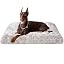 EHEYCIGA Fluffy Dog Crate Bed, Plush Extra Large Dog Pillow, Grey