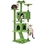 Yaheetech 54in Cat Tree Tower, 2 Caves, Kitten-Ear Perch & Scratching Posts
