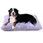 EHEYCIGA Fluffy Dog Crate Bed, Plush Extra Large Dog Pillow, Grey