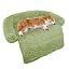 Calming Dog Bed Fluffy Plush Dog Mat for Furniture Protector with Removable Washable Cover for Large Medium Small Dogs and Cats (Large, Light Grey)