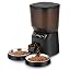 Automatic Cat Feeders for Two Cats, 5L/20 Cups Double Automatic Cat Food Dispenser with 2 Stainless Bowls, Timer Setting 20 Portions 6 Meals Per Day, 10s Meal Call (Black)