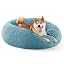 Bedsure Calming Dog Bed Medium Size Dog Donut Washable Pet Bed,30ins Camel