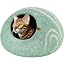 Cat Cave - Merino Wool Bed for Indoor Cats (Light Gray, Medium)