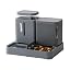 Automatic Cat Feeder, Gravity Cat Food Dispenser, 0.8Gal x 2, Black