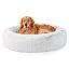 Bedsure Calming Dog Bed Medium Size Dog Donut Washable Pet Bed,30ins Camel